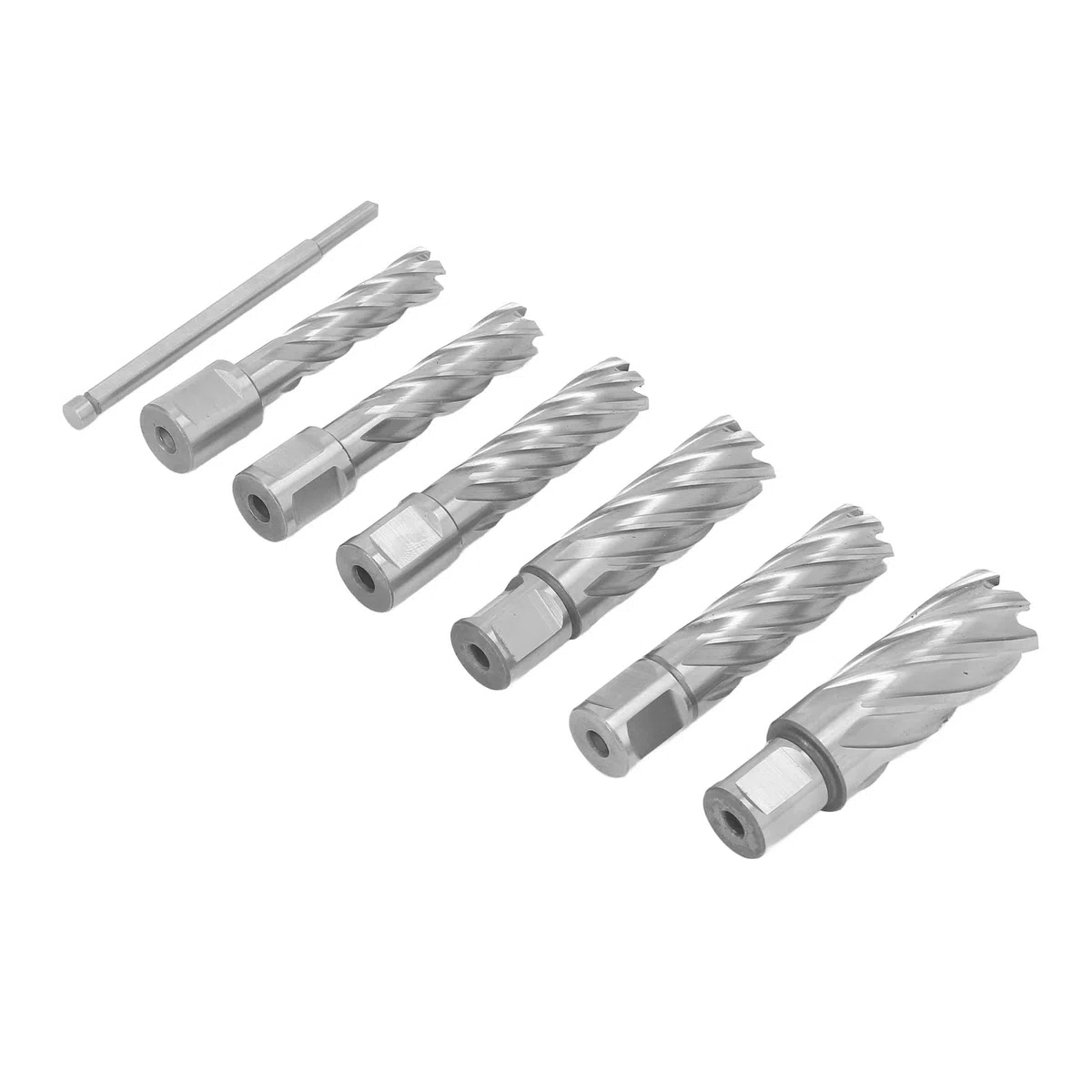 Juego De Cortadores Anulares De 7 Piezas, Brocas De Núcleo De Acero De Carburo para Procesamiento De Metales