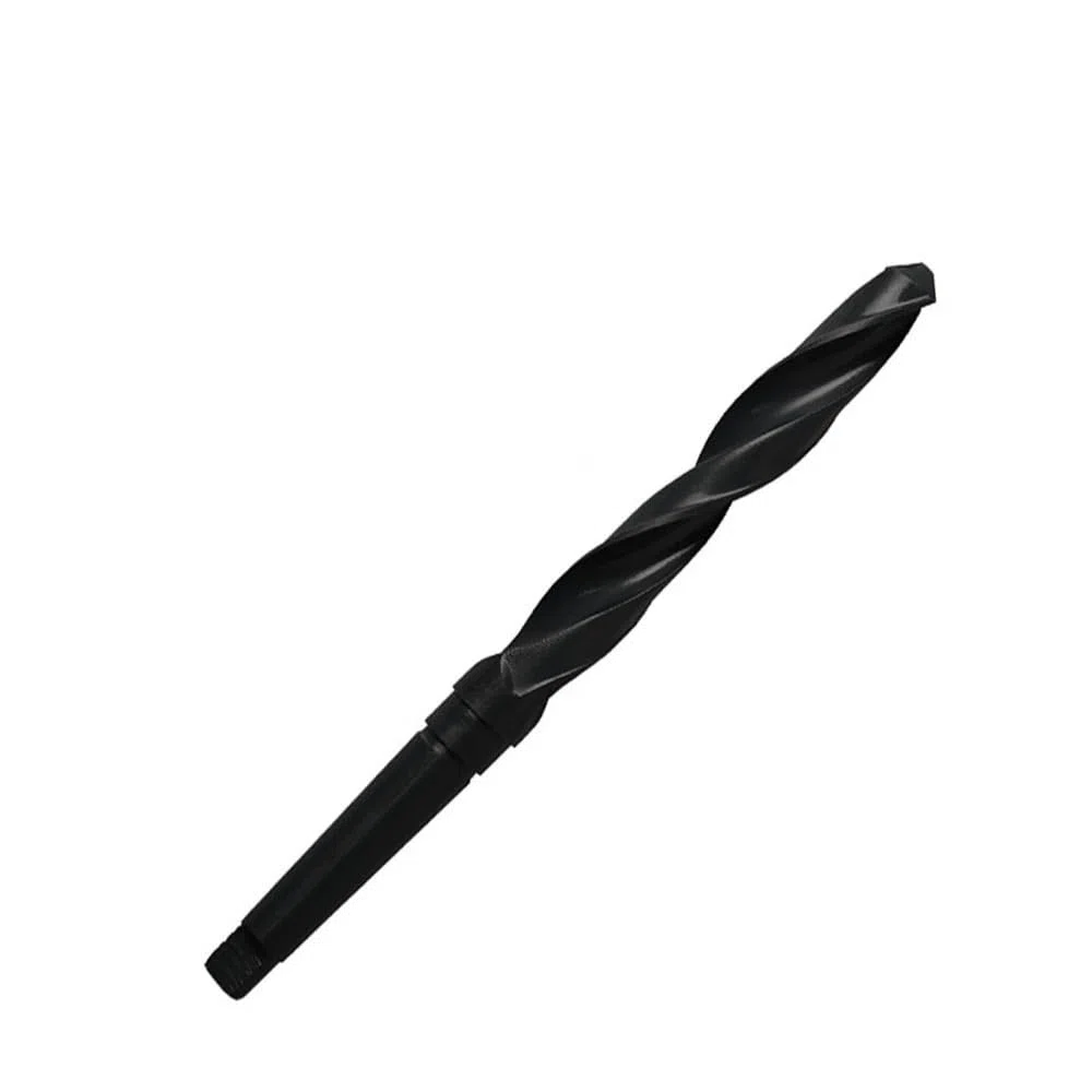 1 broca helicoidal HSS Morse con vástago cónico, 10 mm-65 mm, broca cónica negra para perforación de madera y metal (49 mm)