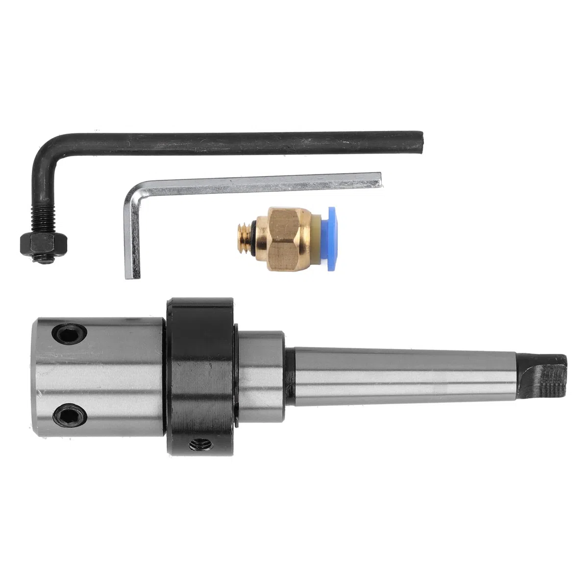 Morse Taper,Deosdum Mt2 3/4 pulg Weldon Shank Arbor Morse Taper - Adaptador de taladro de refrigeración interno R8 herramienta industrial Mt2 19,05 mm Mt2 Weldon