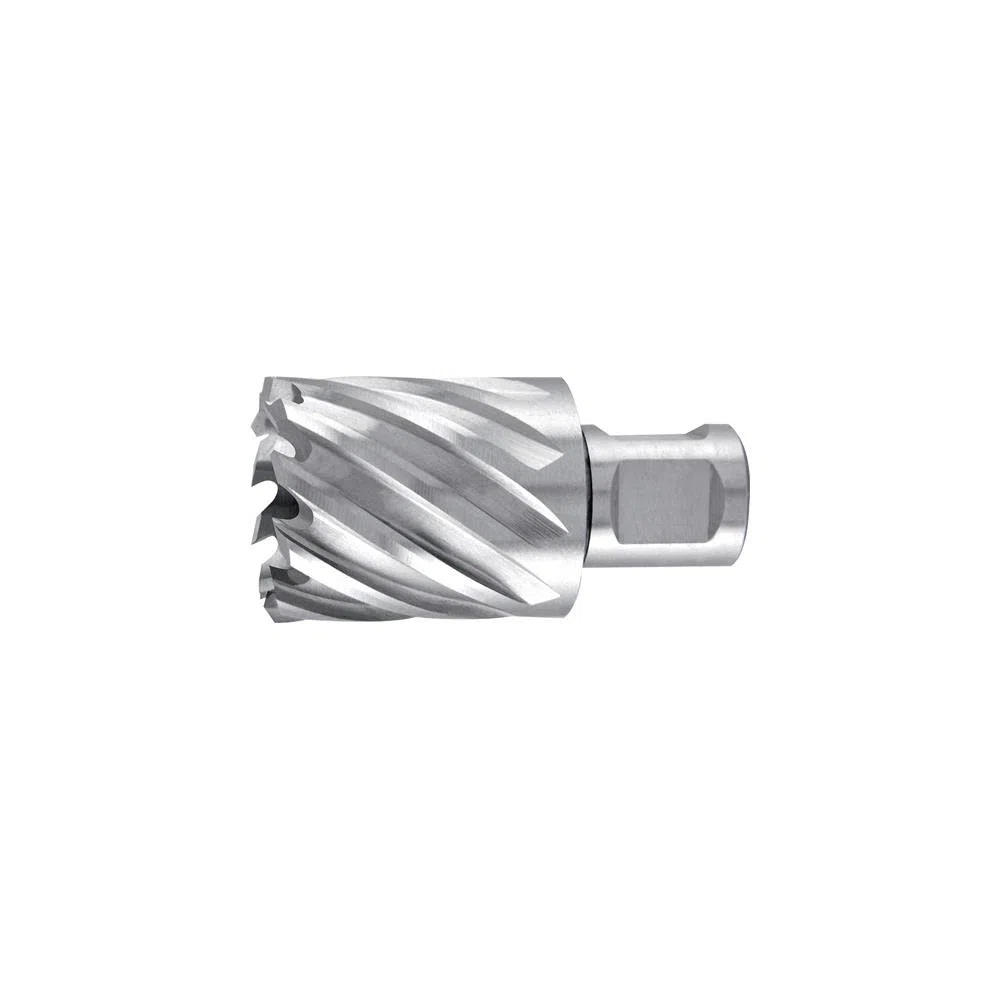 Ruko HSS Broca con núcleo Weldon Shank con núcleo HSS de 3/4 pulgadas, pulido en CBN, acabado brillante, 14 mm de diámetro, 63 mm de longitud, R108214