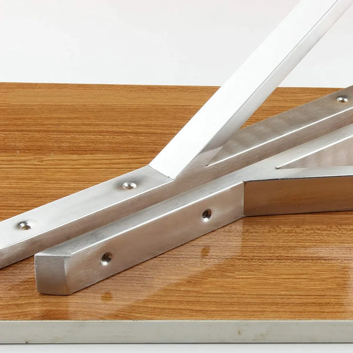 2 uds, triángulos de Acero Inoxidable, Soporte ángulo Recto, Esquina, for estantes Resistentes L(550mm)