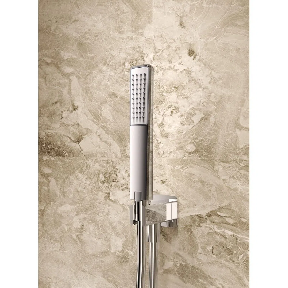 IMEX | Conjunto de Ducha Monomando Empotrado Arezzo Serie Toscana Negro Mate